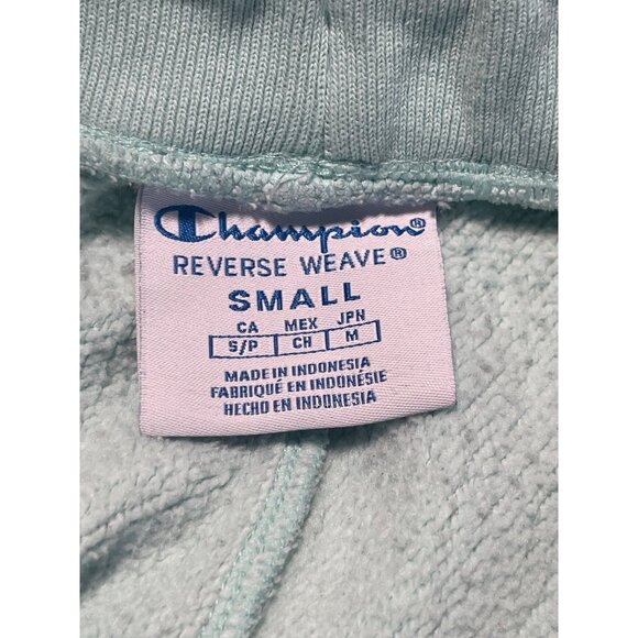 Champion Reverse Weave Mint Green All Over Print Shorts Mens Size Small - Picture 6 of 6